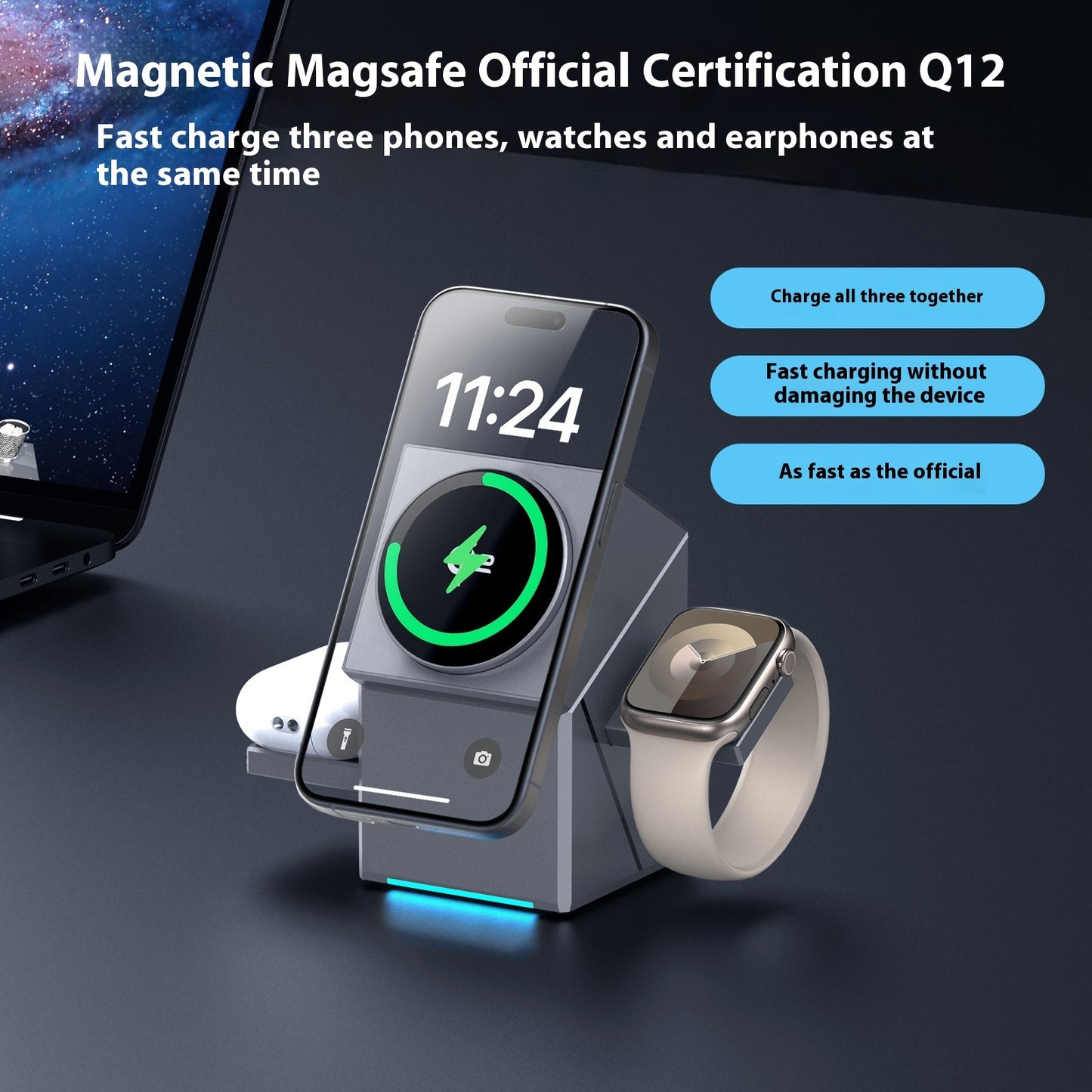 3-in-1 Magnetic Charger